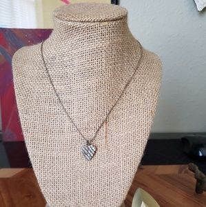 Sterling silver heart necklace